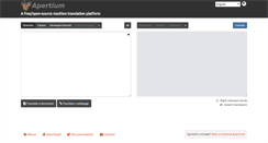 Desktop Screenshot of apertium.org
