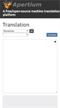 Mobile Screenshot of apertium.org