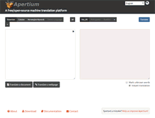Tablet Screenshot of apertium.org